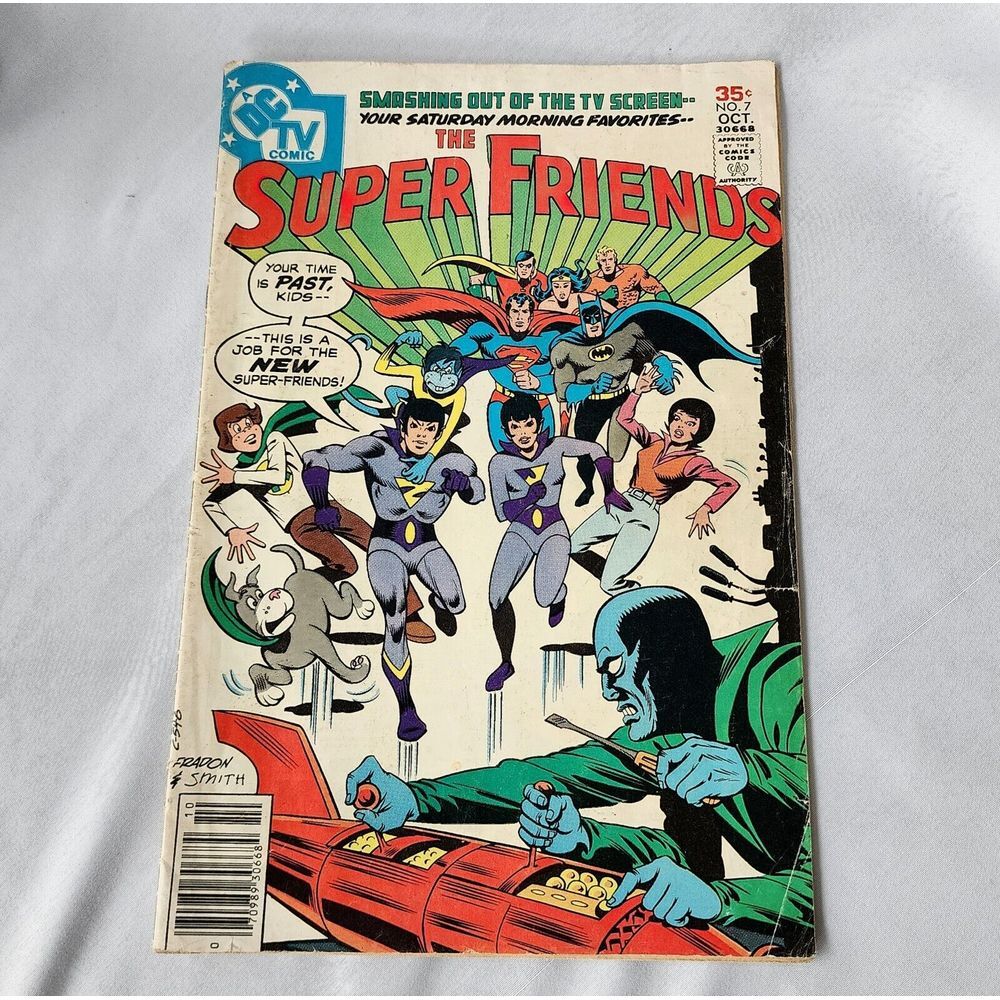 Super Friends #7 Oct 1977‎ Bronze DC Comics The Warning of the Wonder Twins Pt 1